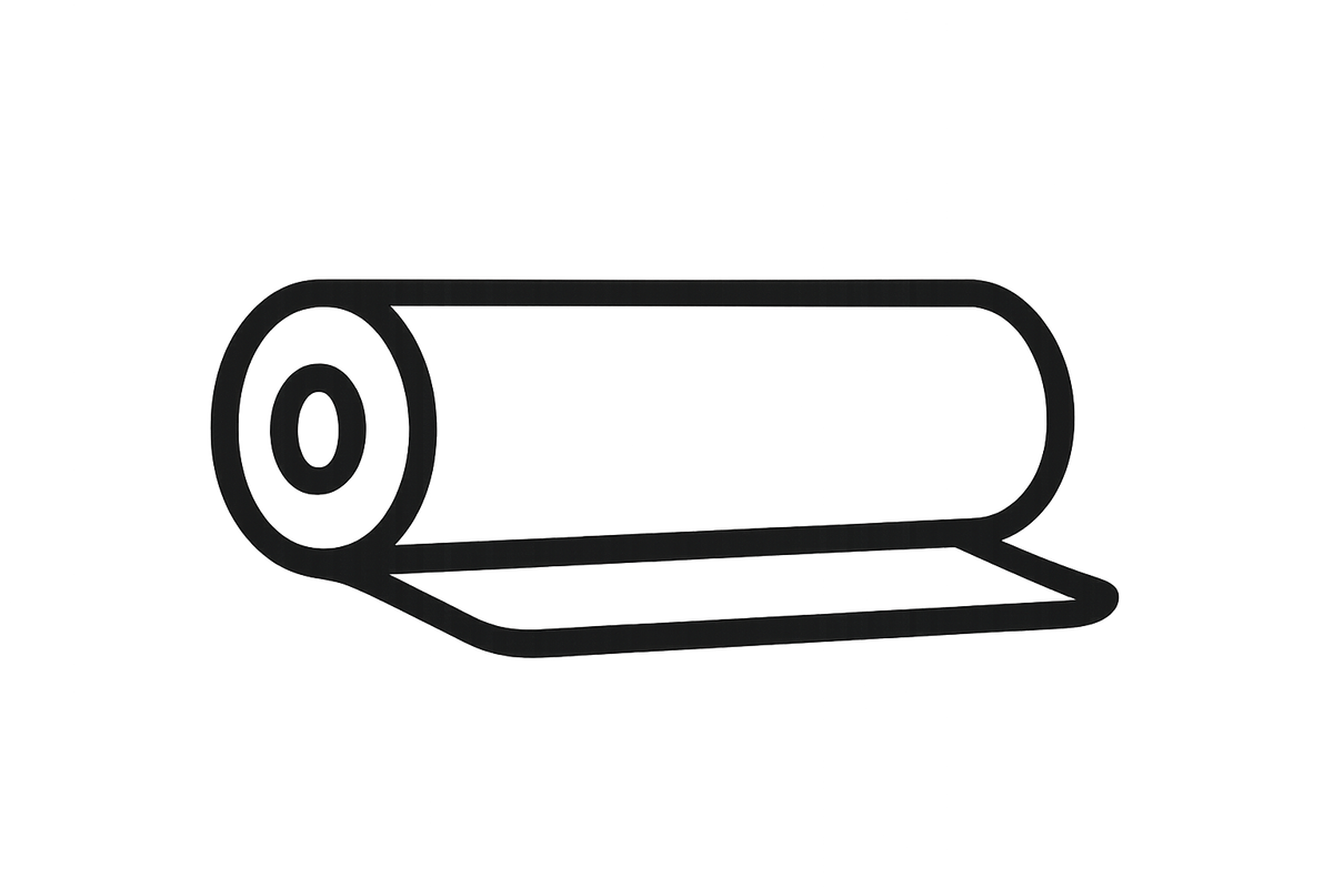 roll of material long