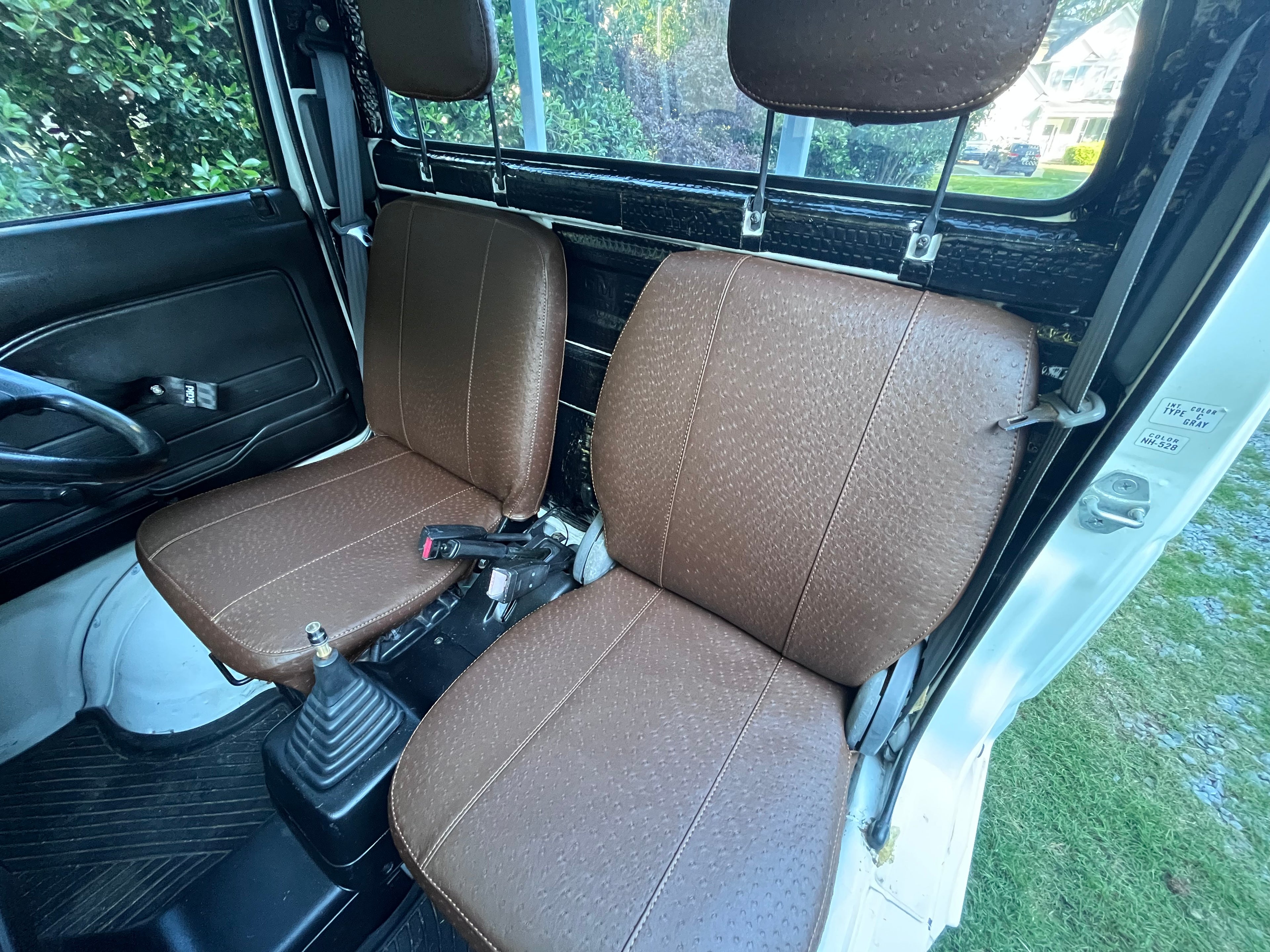 Honda Acty Seat Covers 1990-1998 (Cocoa Brown Ostrich)
