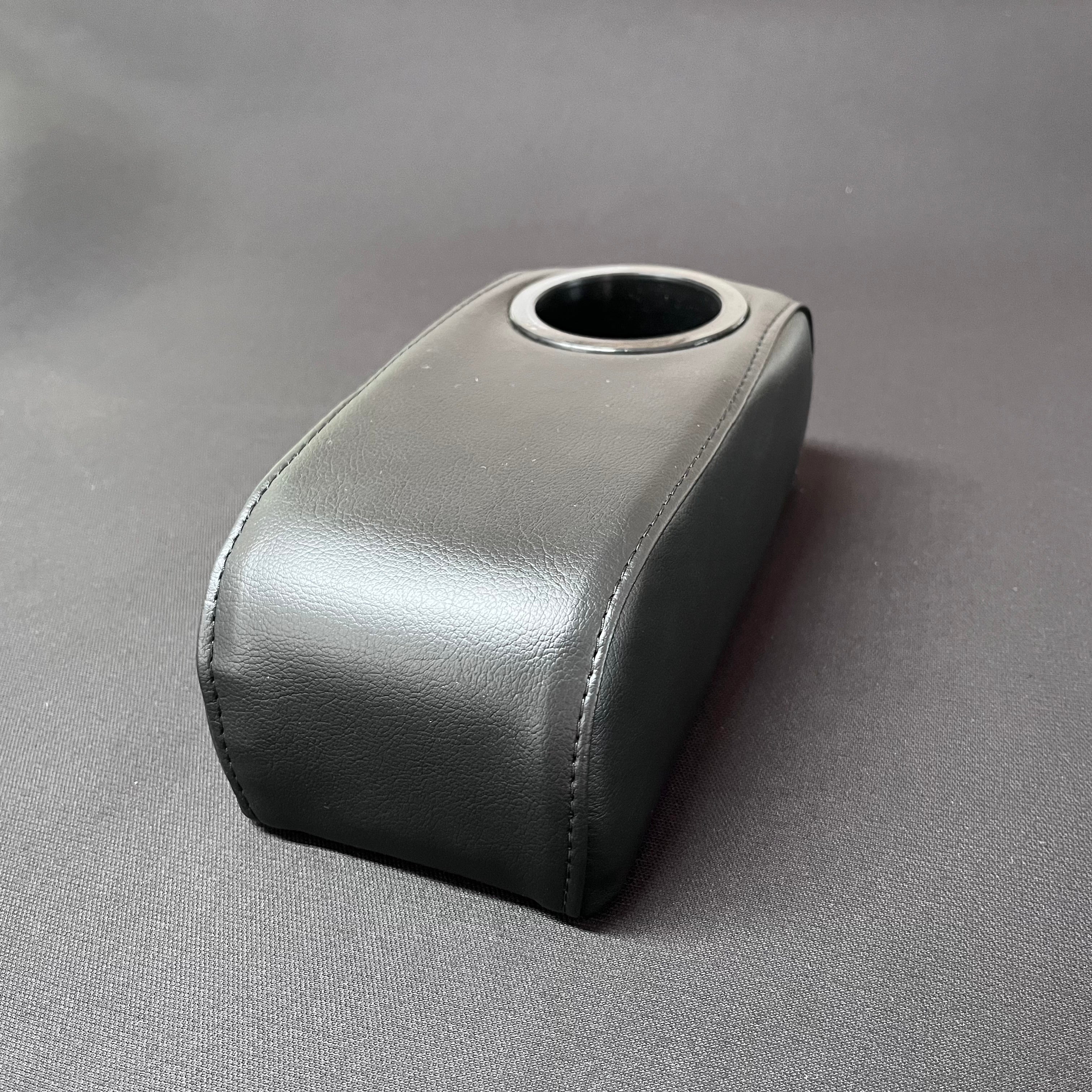 Subaru Sambar Armrest w/Cupholder and Bracket  1991-98 PICK YOUR STITCHING COLOR ( FLAT BLACK )