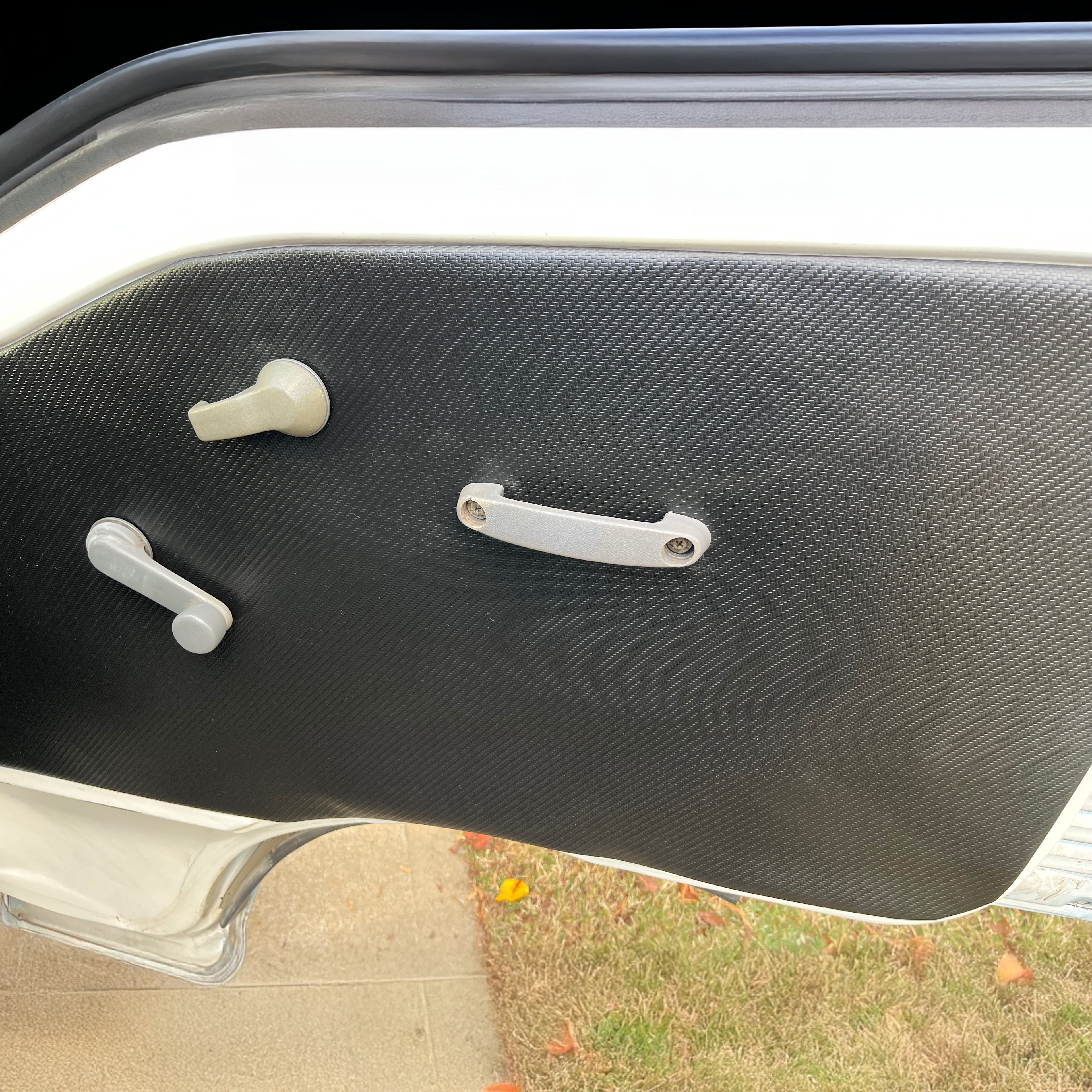 Subaru Sambar Door Panel Covers 1991-1998 (Carbon Fiber Black)