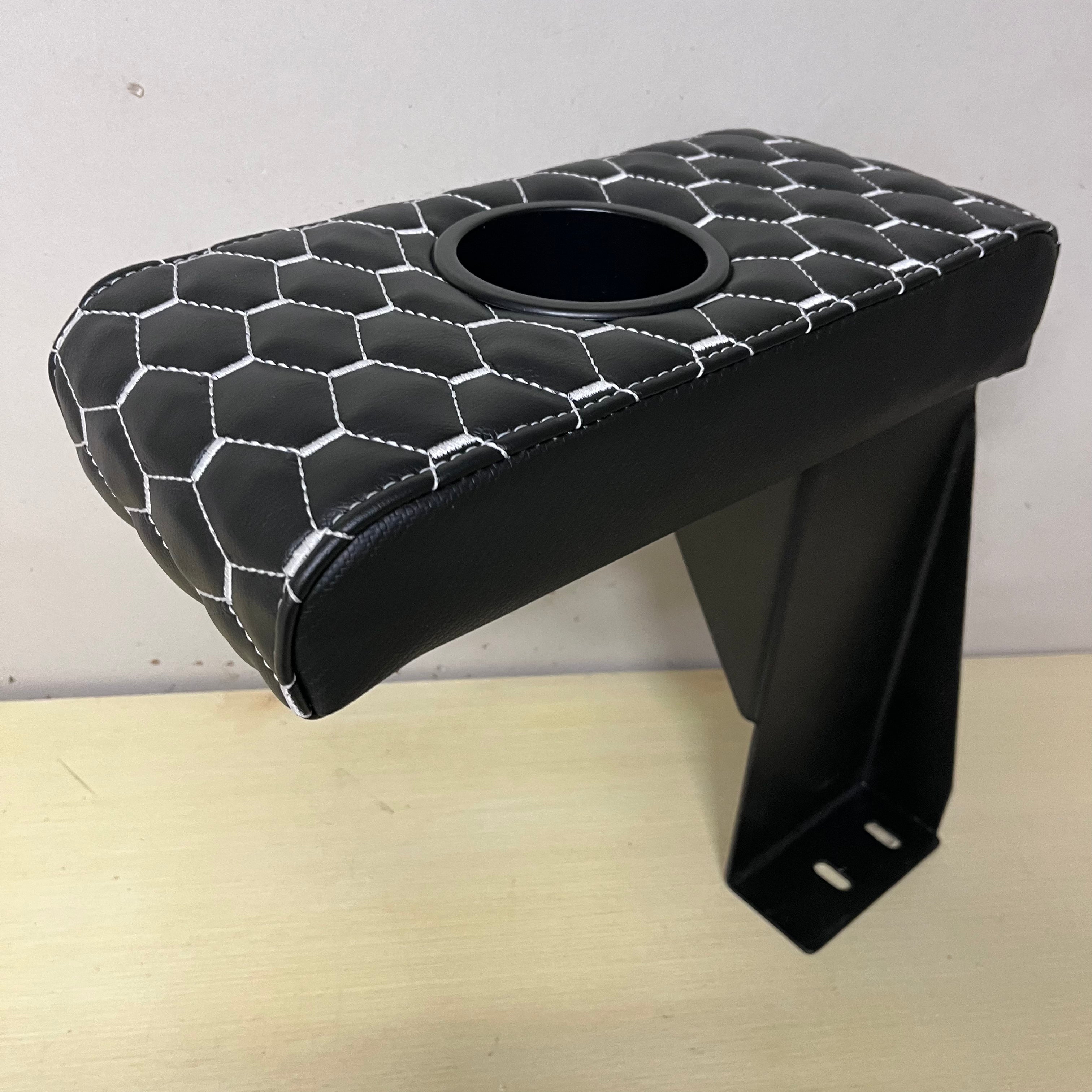 Subaru Sambar Armrest w/Cupholder and Bracket  1991-1998 WHITE HONEYCOMB