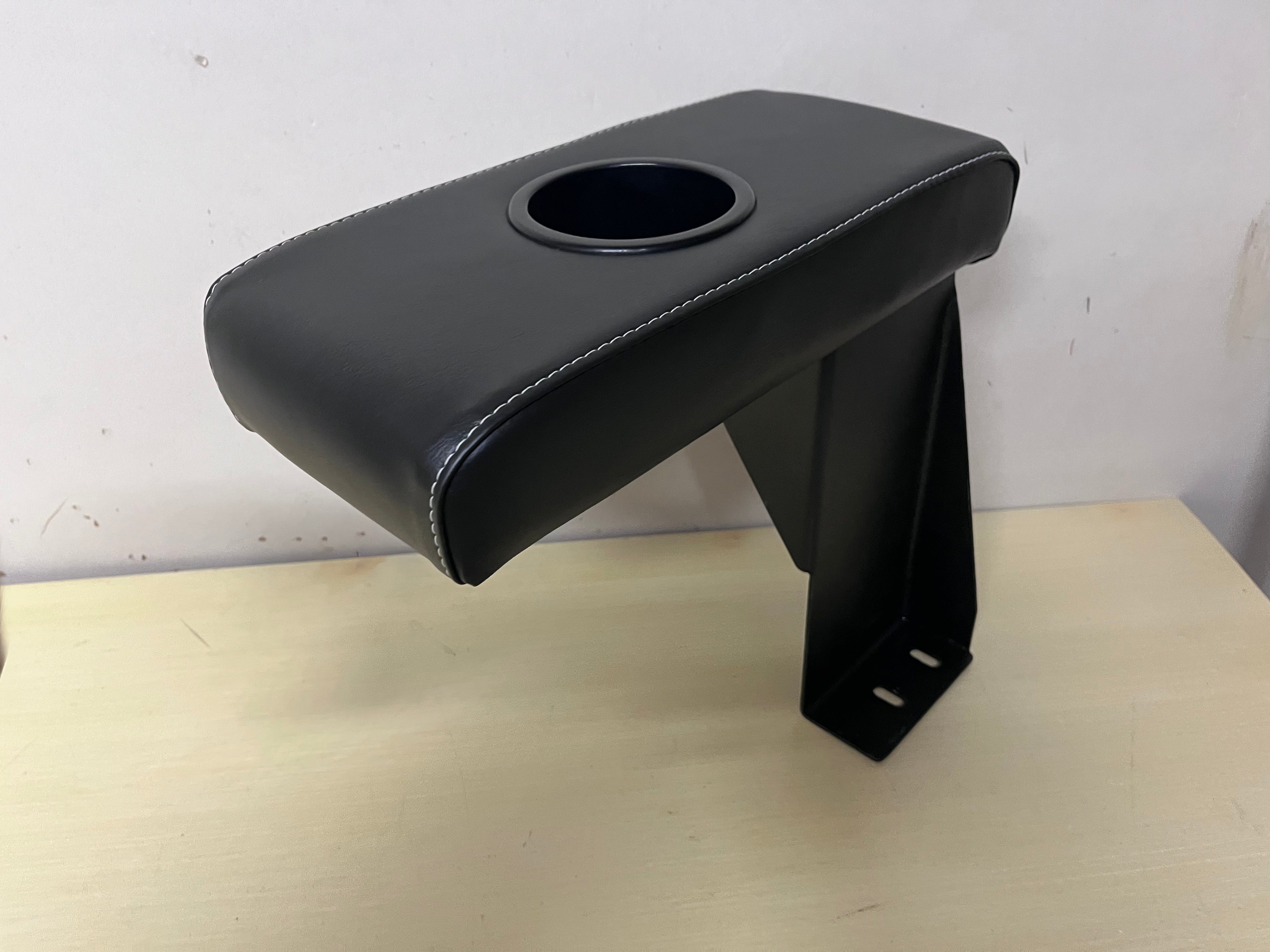 Subaru Sambar Armrest w/Cupholder and Bracket  1991-98 PICK YOUR STITCHING COLOR