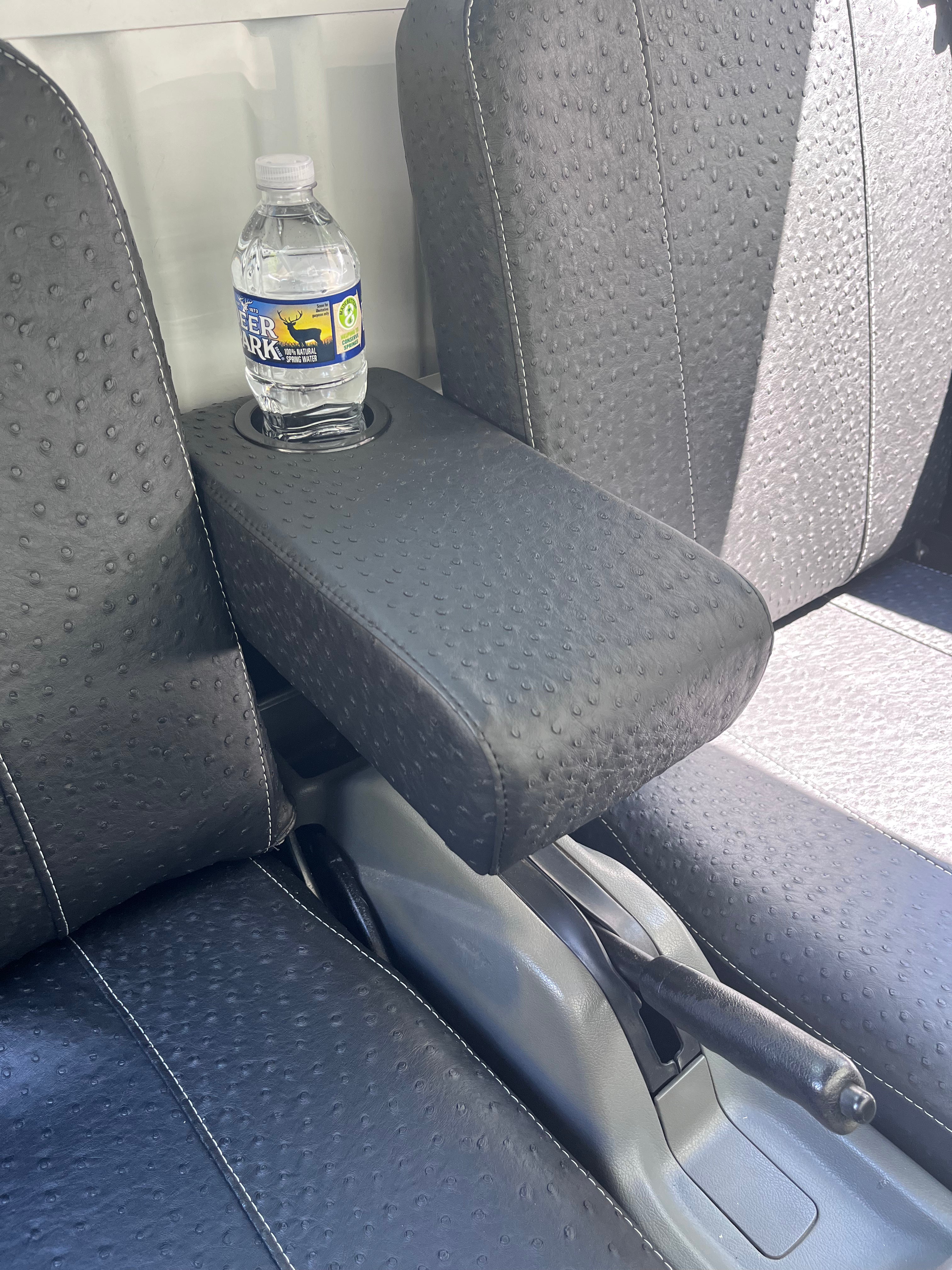 Subaru Sambar Armrest w/Cupholder and Bracket  1991-1998 Pick Material and stitching