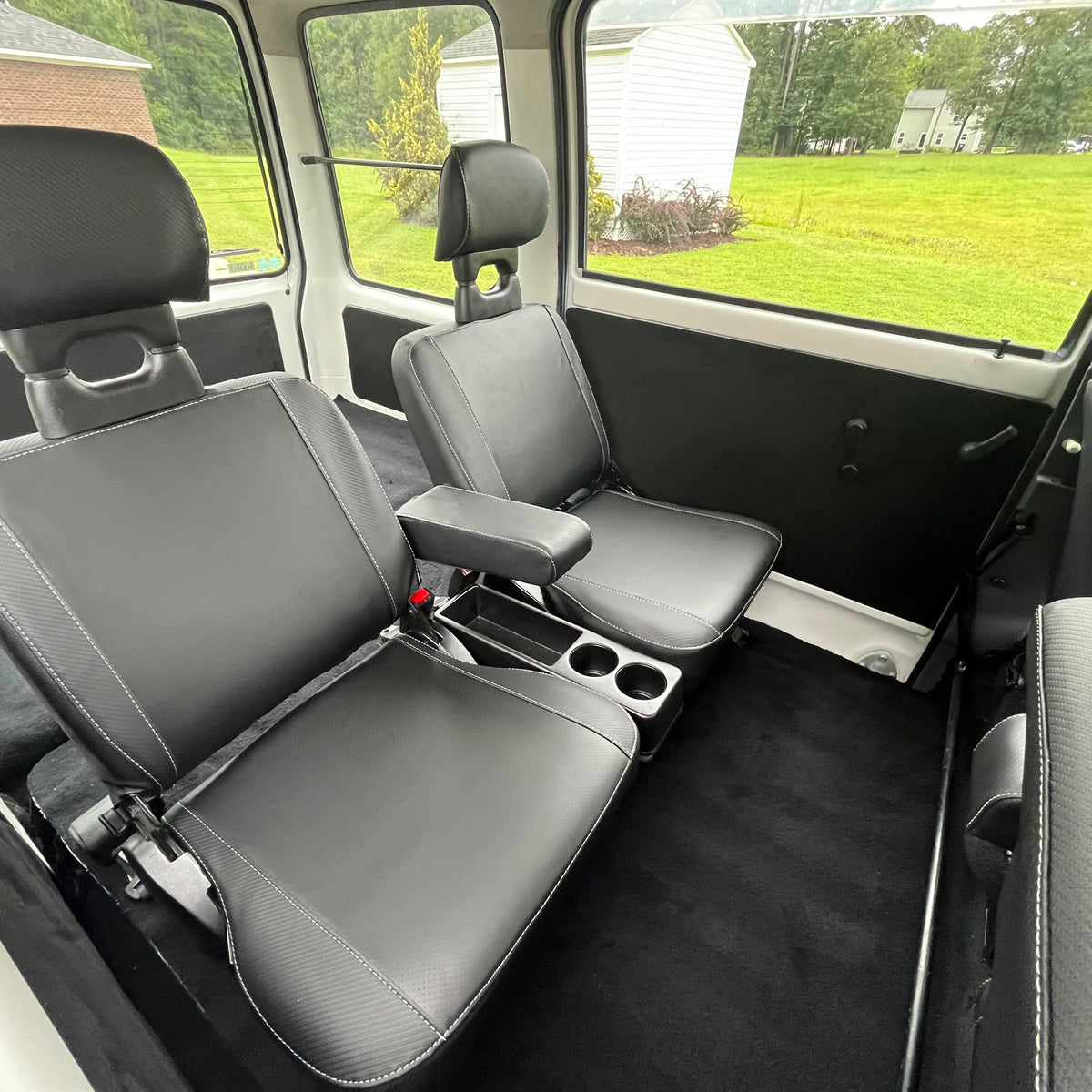 Subaru Sambar Seat Covers 1990-1999 KV3 / KV4 VAN Carbon Black/ Perf