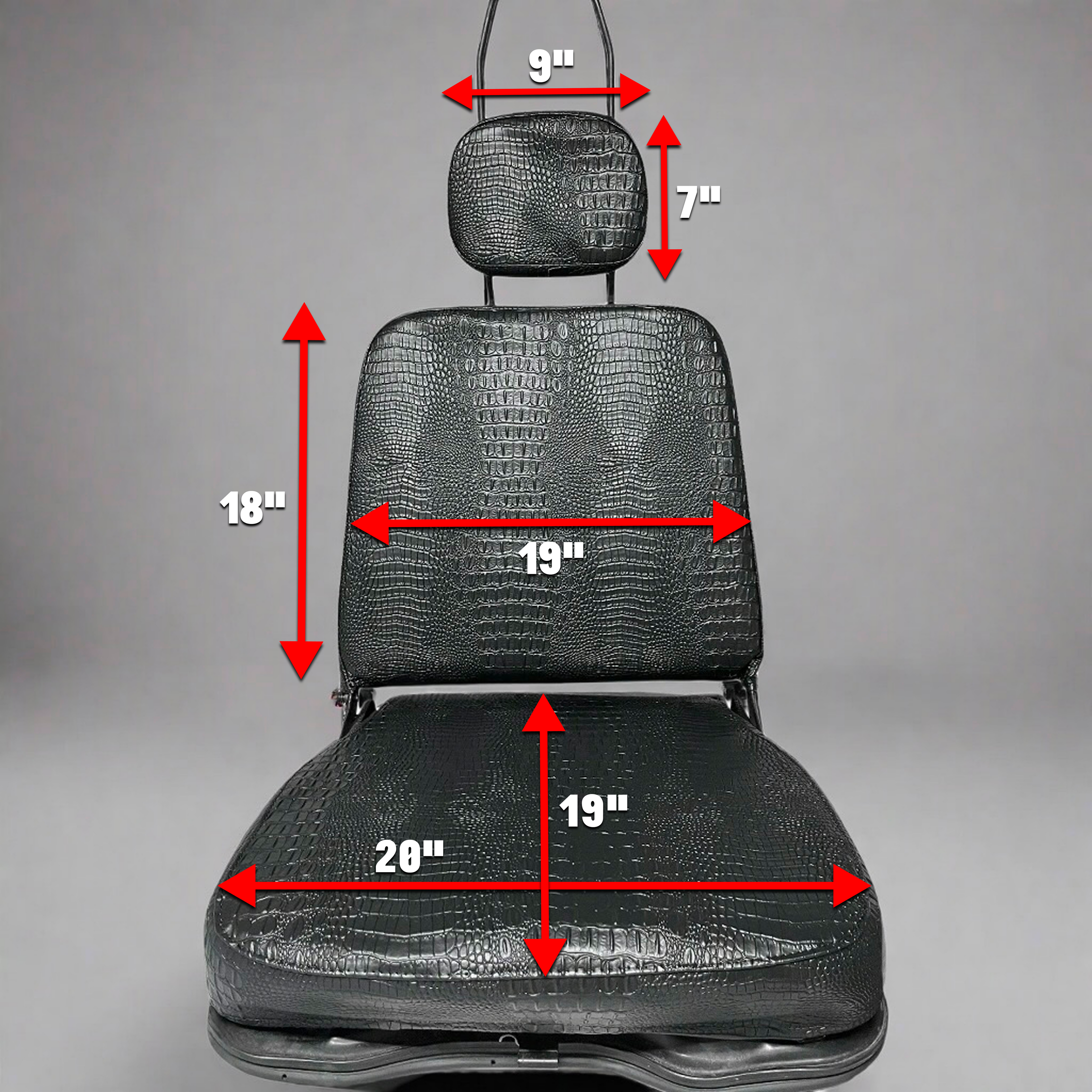 1999-2010 Daihatsu Hijet seat covers  (Black Alligator)